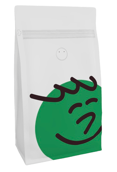 Bathrobe Shaman medium-dark roast coffee bag, Iddy Umpty specialty coffee